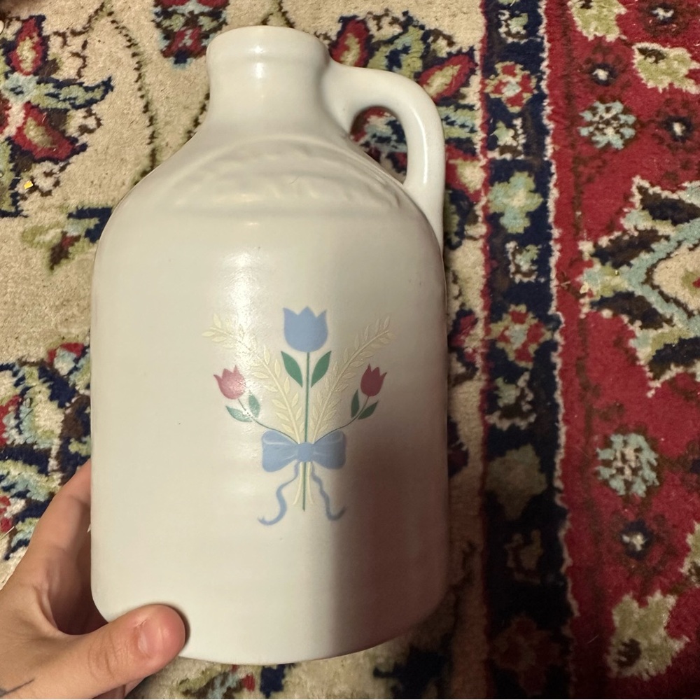 Vtg | Harris Pottery Floral Crock